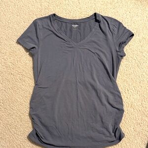 Old Navy Women's Charcoal V-Neck Tee-Maternity